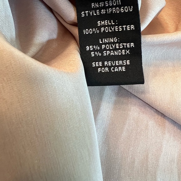 JAX (Black Label) – Cream/Off White Over Tan Crochet Lace Overlay Special Dress - Picture 16 of 17